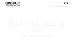 Desktop Screenshot of considertech.com